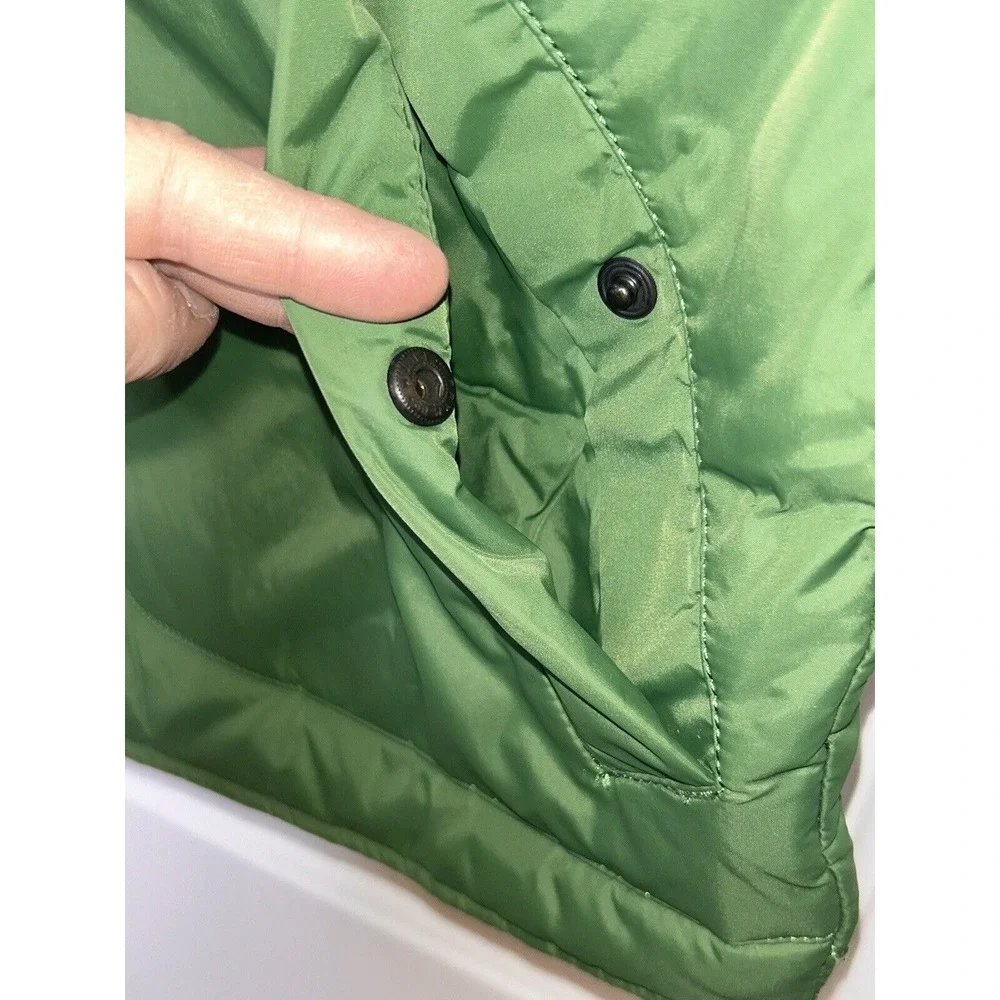 LANDS' END Mens' Green Puffer Vest Size M 38-40